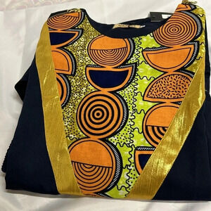 Private Afripride Men Tunic & Pants Set. Black/Gold  3XL NWT